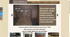 Desktop Screenshot of custom-plasticsinc.com