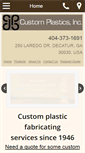 Mobile Screenshot of custom-plasticsinc.com