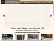 Tablet Screenshot of custom-plasticsinc.com